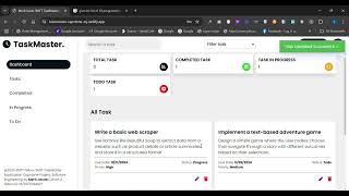 3MTT TaskMaster Application Capstone Project Software Engineering 2024 by Merit Jacob Cohort 2 [upl. by Korenblat]