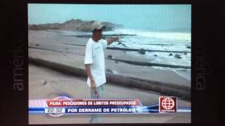 I EMPRESA SAVIA PERU SA DERRAME DE 200 BARRILES DE CRUDO EN PLAYA LOBITOS [upl. by Drwde]