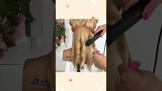 How to make curls on flat iron [upl. by Horodko844]