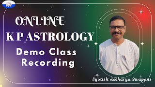 KP Astrology Demo Class Recording [upl. by Ralyt]