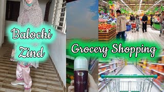 October Grocery Shopping 🛍 🛒  E Ma a Grocery Shopping  Balochi Zind [upl. by Utham252]