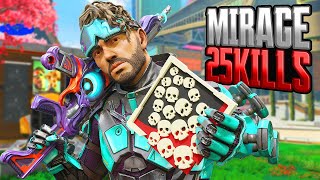 AMAZING Mirage 25 KILLS and 5100 Damage Apex Legends Gameplay Season 20 [upl. by Jopa]