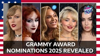 Full list of 2025 Grammy nominations Beyonce Taylor Swift Charli XCX more make the cut [upl. by Gievlos385]