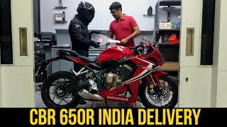 Honda CBR 650R Delivery and Cinematic Shots  India [upl. by Heron214]