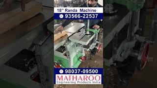 18quot Randa Machine  Wood Working Machines Manufacturer in Ludhiana  Matharoo Engineering Products [upl. by Tilden]