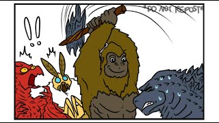 Godzilla GVK  KONG SHOWS GODZILLA HIS NEW AXE Godzilla Comic Dub [upl. by Sewell]