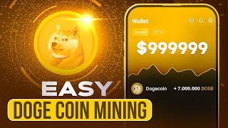 Mining Doge Coin FOR FREE Easy Tutorial [upl. by Anyrb558]