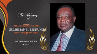 CELEBRATING THE LIFE OF SULEIMAN K MURUNGA [upl. by Karylin309]