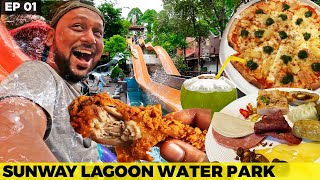 Extreme Fun amp Food at Sunway Lagoon Theme Park Malaysia Kuala Lumpur  Family Trip [upl. by Aamsa599]