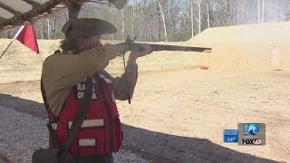 Colonial Williamsburg opening educational musket range [upl. by Ronile]