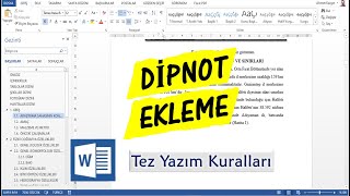 Kaynak Gösterme ve Dipnot Ekleme  Word [upl. by Enerual245]