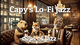 Café Jazz Ambiance ☕ 3hr Lofi Beats for Study amp Relaxation 🎷 Capy Lab [upl. by Andonis]