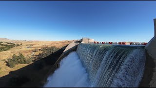 Millerton Lake Friant Dam spillway flight [upl. by Akla]