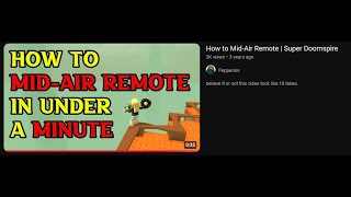 how 2 midair remote in super doomspire 2024 real tutorial [upl. by Medeah813]