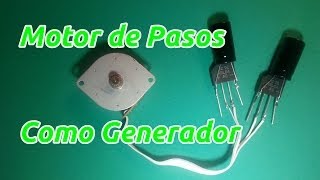 Como usar un Motor de Pasos como Generador Eléctrico [upl. by Ellery]