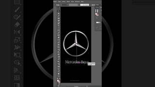 Mercedes logo design in illustrator logodesign graphicdesign viralreels youtubeshorts trend [upl. by Brabazon]