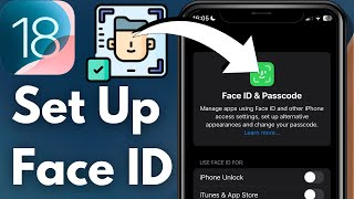 How To Set Up Face ID On iPhone iOS 18 [upl. by Karub156]