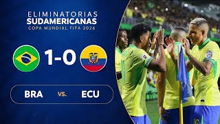 FULL MATCH Brazil v Ecuador  2026 World Cup qualifiers  September 2024 [upl. by Dulla]