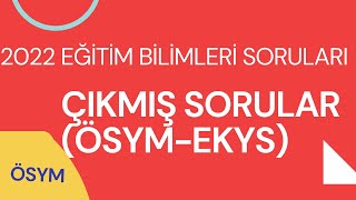 2022 EKYS ÇIKMIŞ SORULARTümü [upl. by Caro]