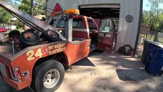 Starting on the 1979 Chevy Silverado C30 Camper Special Wrecker [upl. by Ystap]