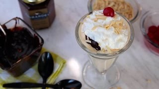 Ghirardellis World Famous Hot Fudge Sundae Recipe  Get the Dish [upl. by Araek]