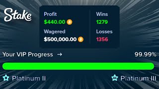 STAKE WAGER STRATEGY TO GET PLATINUM 2 500000 WAGER [upl. by Alemaj156]