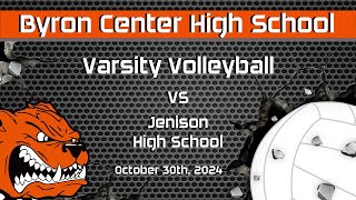 BCHS Varsity Volleyball vs Jenison [upl. by Yevad]