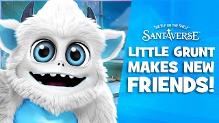 Little Grunt Makes New Friends  A SnoBiggie Yeti Holiday Video  The Elf on the Shelf Santaverse [upl. by Johannes]