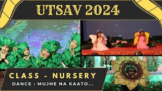 CHRIST SCHOOL RAJOURI  UTSAV 2024  NURSERY  MUJHE NA KATTO [upl. by Aivato]