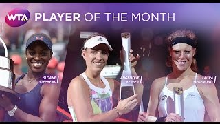 2016 WTA Player of the Month Finalists  April [upl. by Aynotel]