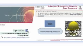 Conceptos Básicos de la Salud Ocupacional eLearning [upl. by Leiad461]