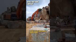 😱OMG Shocking Mine Landslide Watch the Unbelievable Rock Collapse landslide [upl. by Katz]