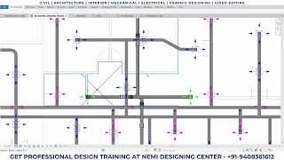 HVAC System 2D Design in Revit MEP  Part 01  Nemi Designing Centers Student Work  BIM Model [upl. by Astred]