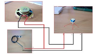 Speaker volume control by potentiometer [upl. by Asabi955]