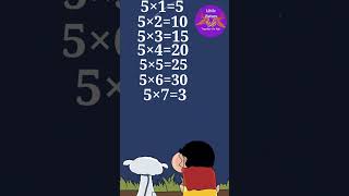 Learn Table of 5  Table of five 5×15  Little future shorts ytshorts mathstables timestables [upl. by Anik]