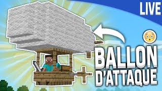 ON CONSTRUIT UN BALLON DATTAQUE   MINECRAFT MODDÉ EN LIVE [upl. by Romain]