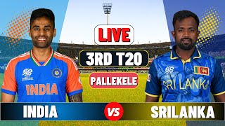 Live India vs Sri Lanka 3rd T20  IND vs SL Live Cricket match Today [upl. by Lebama]