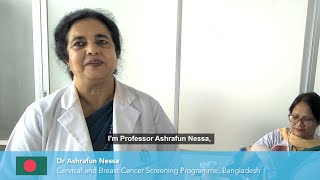 Dr Ashrafun Nessa  Cervical and Breast Cancer Screening Programme [upl. by Haron]