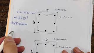 Column and Footing Drawing with Structural Design [upl. by Tuorah607]