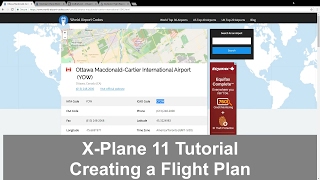 XPlane 11 Creating a flight plan [upl. by Noelc26]