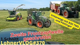 LohnerVLOG370 Fendt 926 Frontzapfwelle defekt I 930 TMS und Pöttinger Jumbo 6610 I Claas Jaguar 950 [upl. by Uolymme]