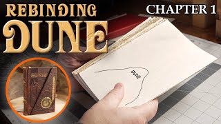 Rebinding DUNE  Part 1  Disassembling A Vintage Book Paper Repair amp Resewing [upl. by Denys]