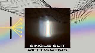 Single Slit Diffraction Experiment and Explanation [upl. by Napoleon334]