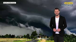 7TageWetter Luftmassengrenze befeuert Unwetter immer wieder [upl. by Abisha]