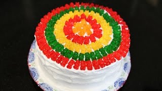 How to Make a Rainbow Gummy Bear Piñata Cake [upl. by Itagaki]