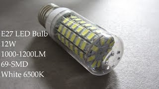 E27 LED Bulb Cool White 6500K 1200lm 12W [upl. by Robson]