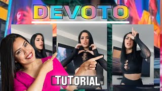 Tutorial DEVOTO  KIM LOAIZA  coroegrafía tiktok paso a paso [upl. by Miun]