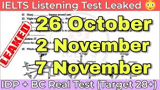 26 October 2 November amp 7 November 2024 IELTS Listening Practice Test 2024  Hard Listening Test [upl. by Ycal]