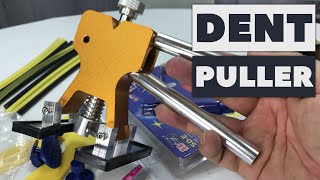 Dent Puller Paintless Dent Repair Tools Kit with Glue Gun Review [upl. by Enilrem]