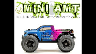 116 MiniAMT 4WD Monster Truck quotreadytorunquot [upl. by Gerhardine762]